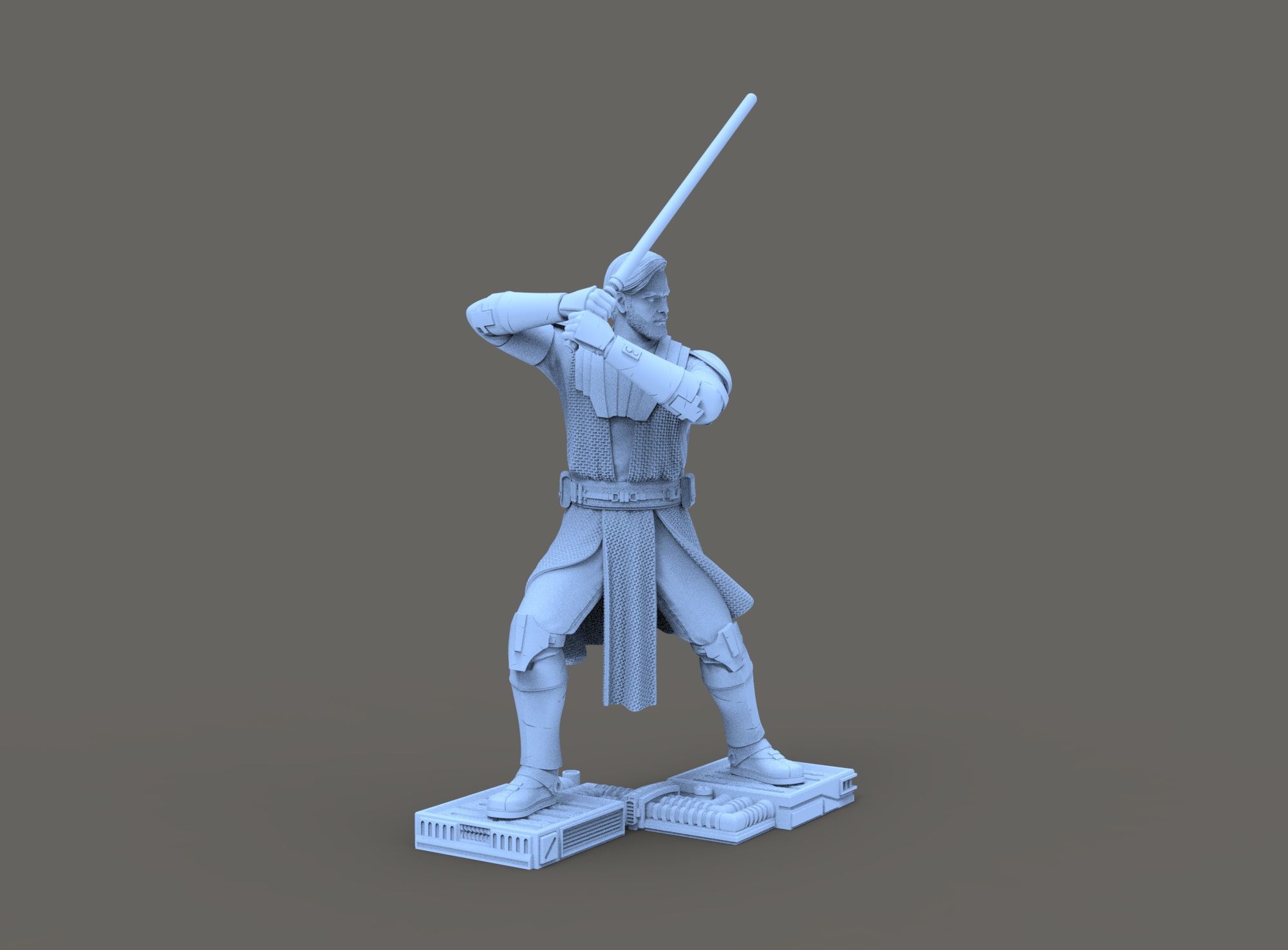 Obi Wan Kenobi Star Wars for 3d printing 3D model_9