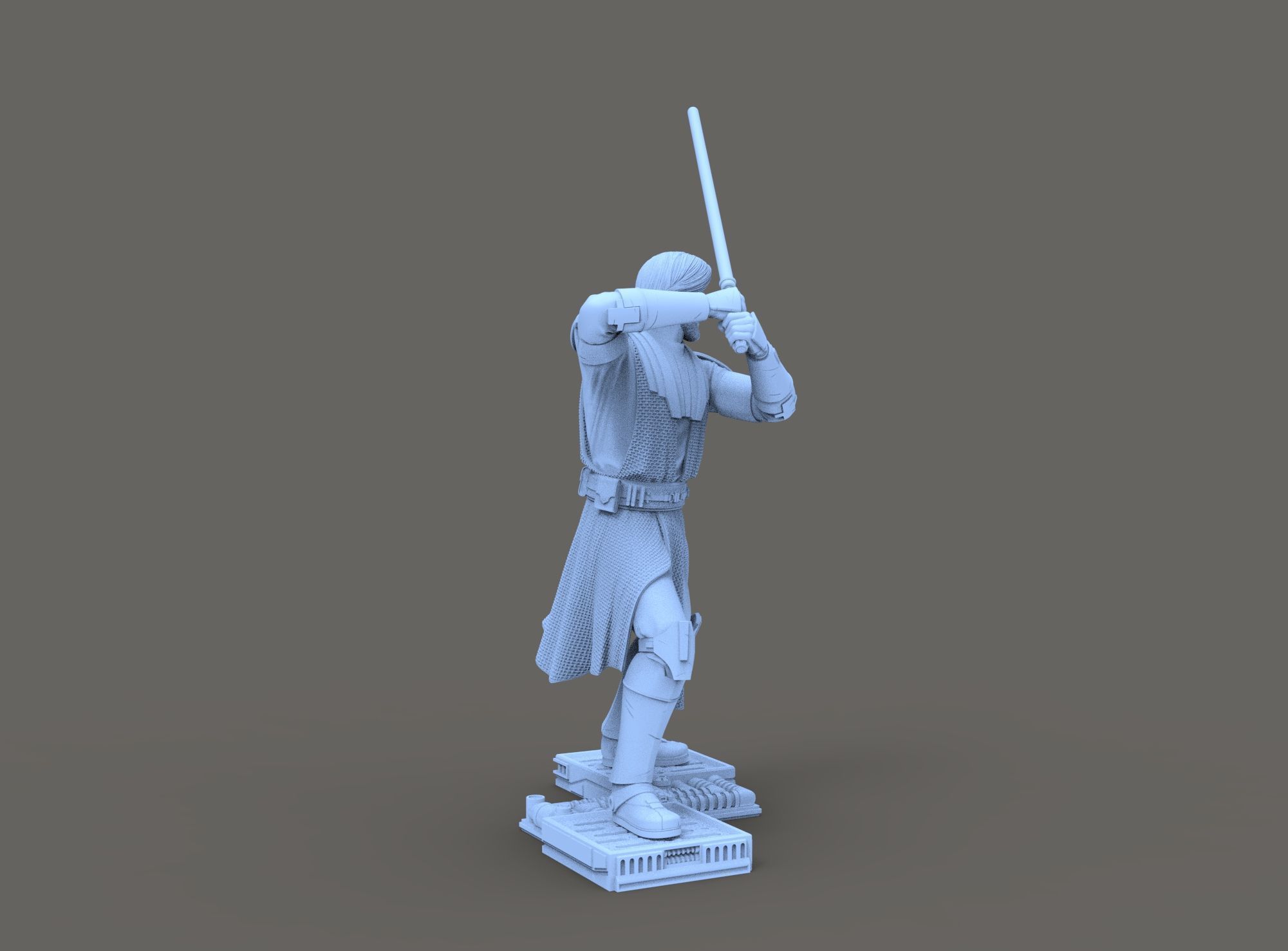 Obi Wan Kenobi Star Wars for 3d printing 3D model_6
