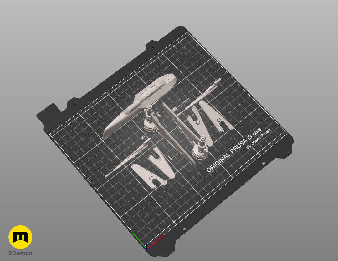 ARC-170 starfighter Star Wars starship 3D print model_5