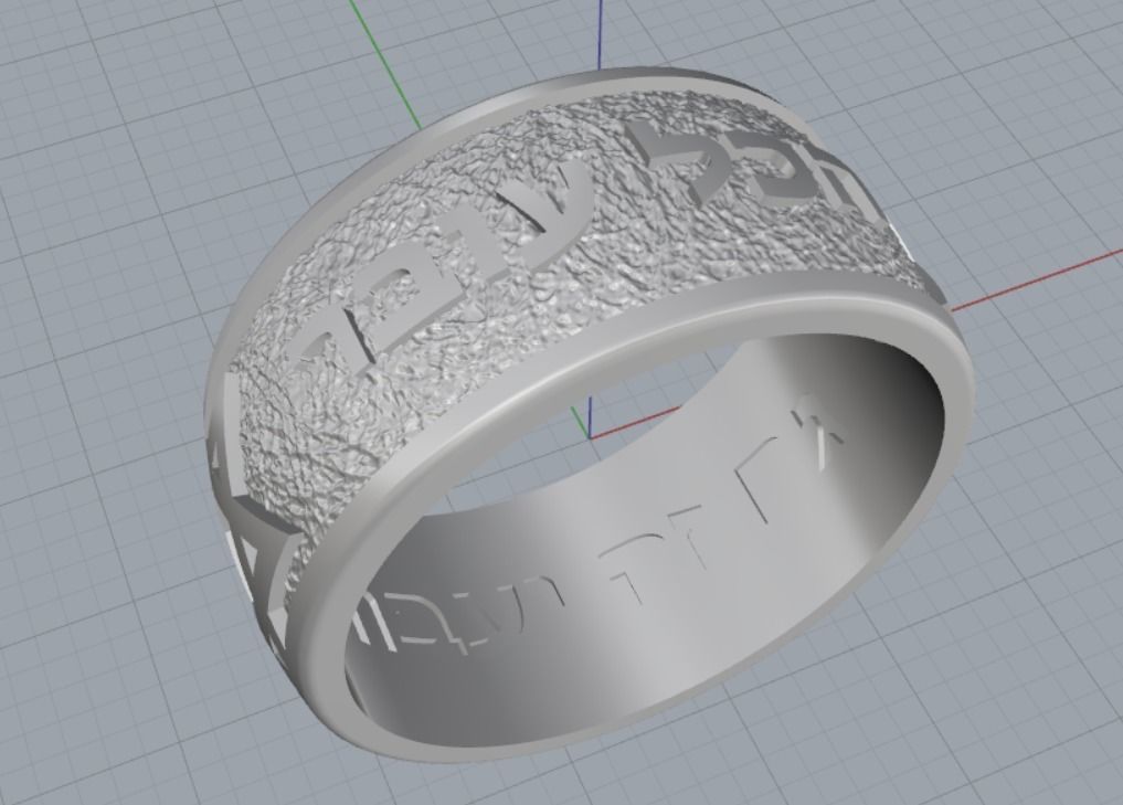 wedding rings 3D print model_10