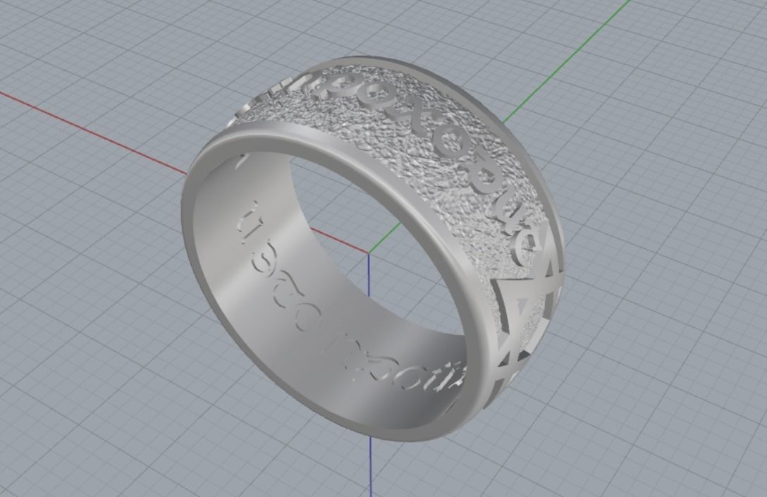 wedding rings 3D print model_11