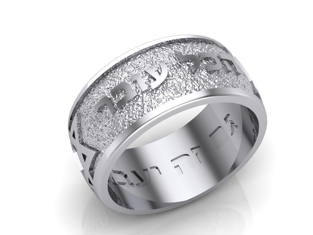 wedding rings 3D print model_3