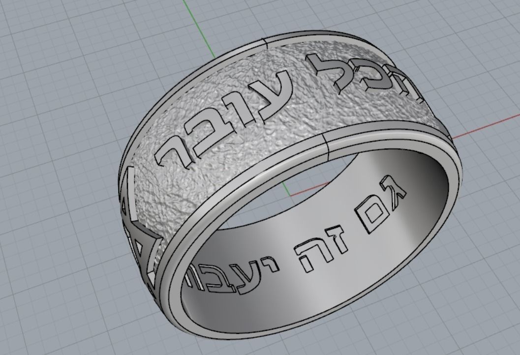 wedding rings 3D print model_9