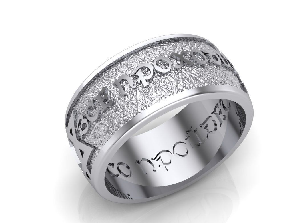 wedding rings 3D print model_2