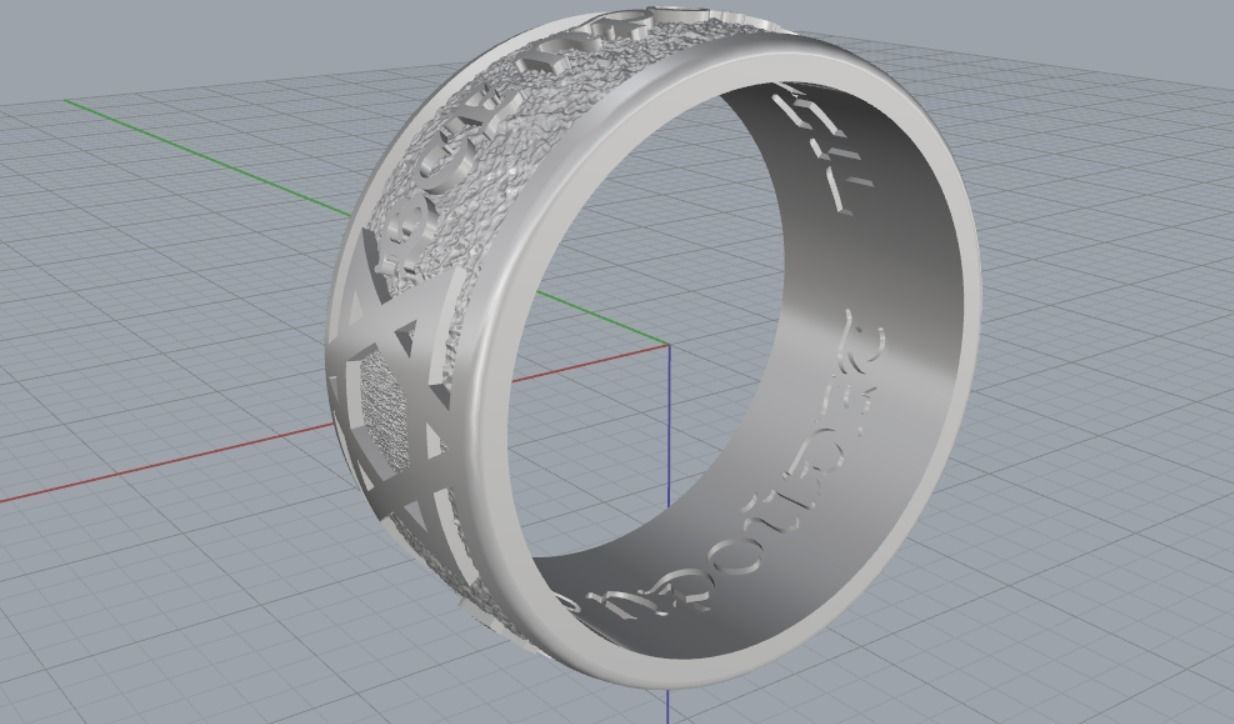 wedding rings 3D print model_8