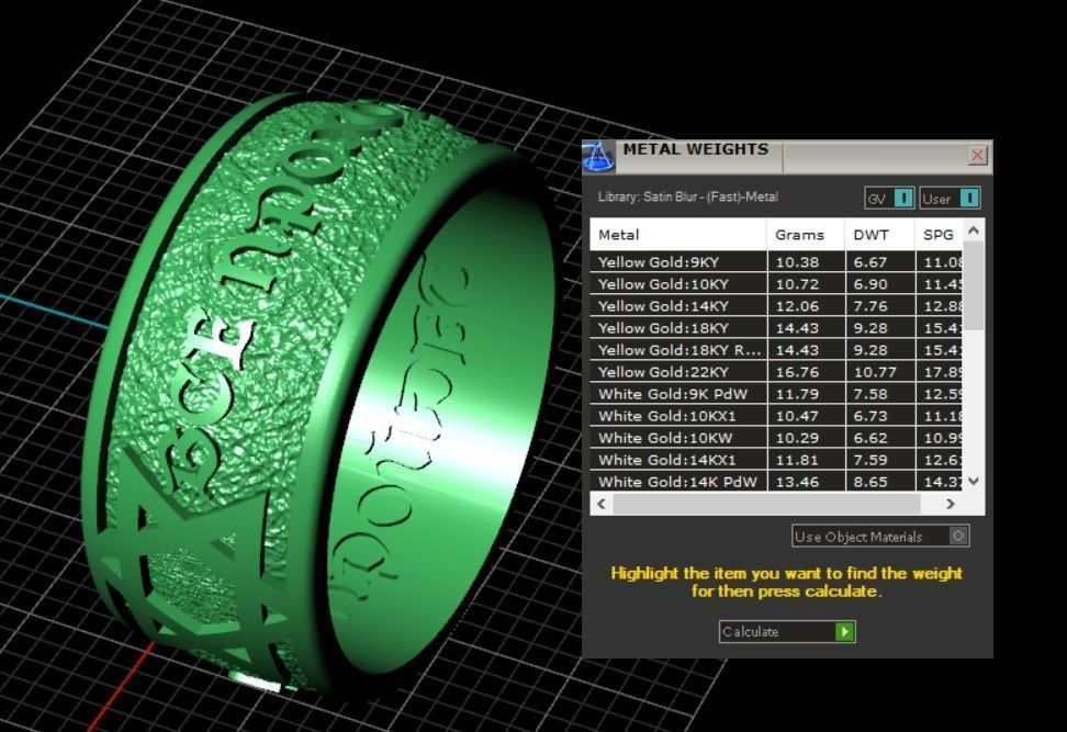 wedding rings 3D print model_6