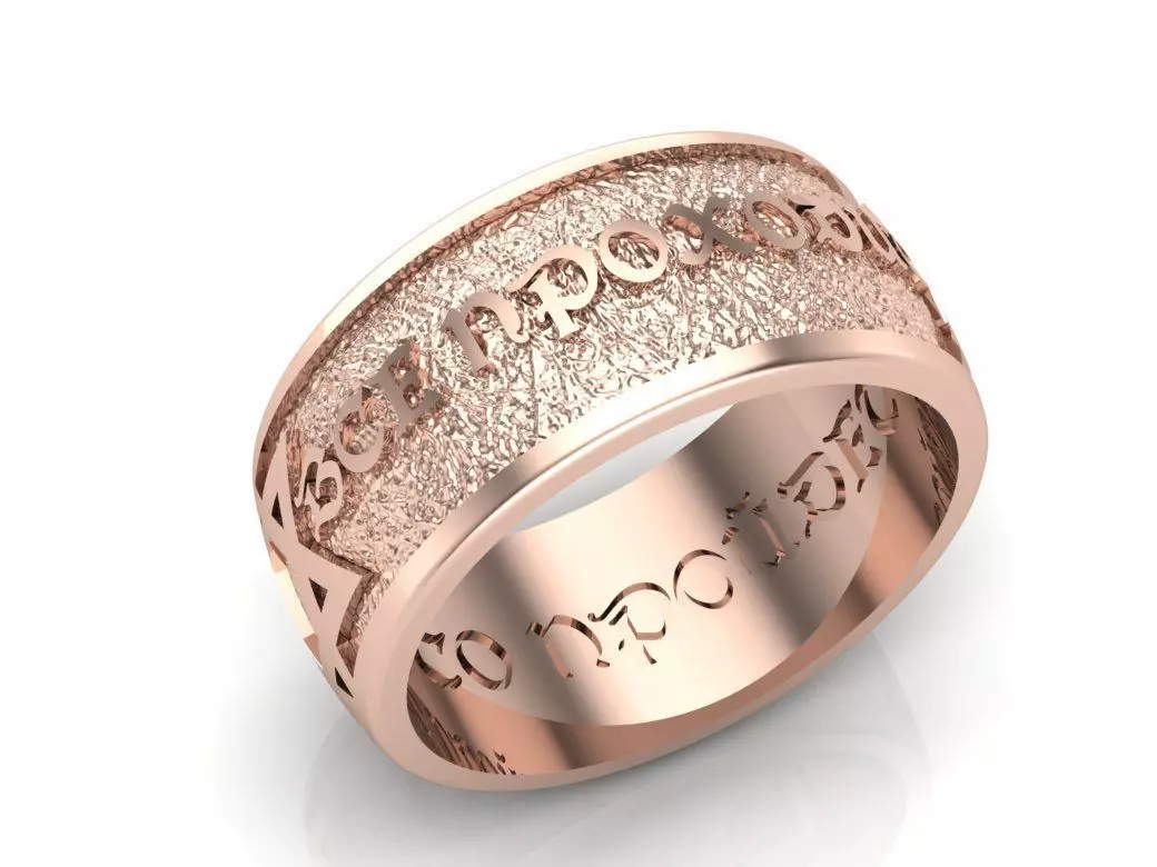 wedding rings 3D print model_0