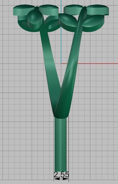 Olive Leaf Ring  3D print model_5