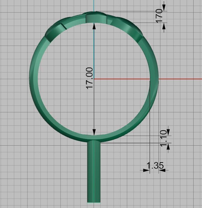 Olive Leaf Ring  3D print model_4