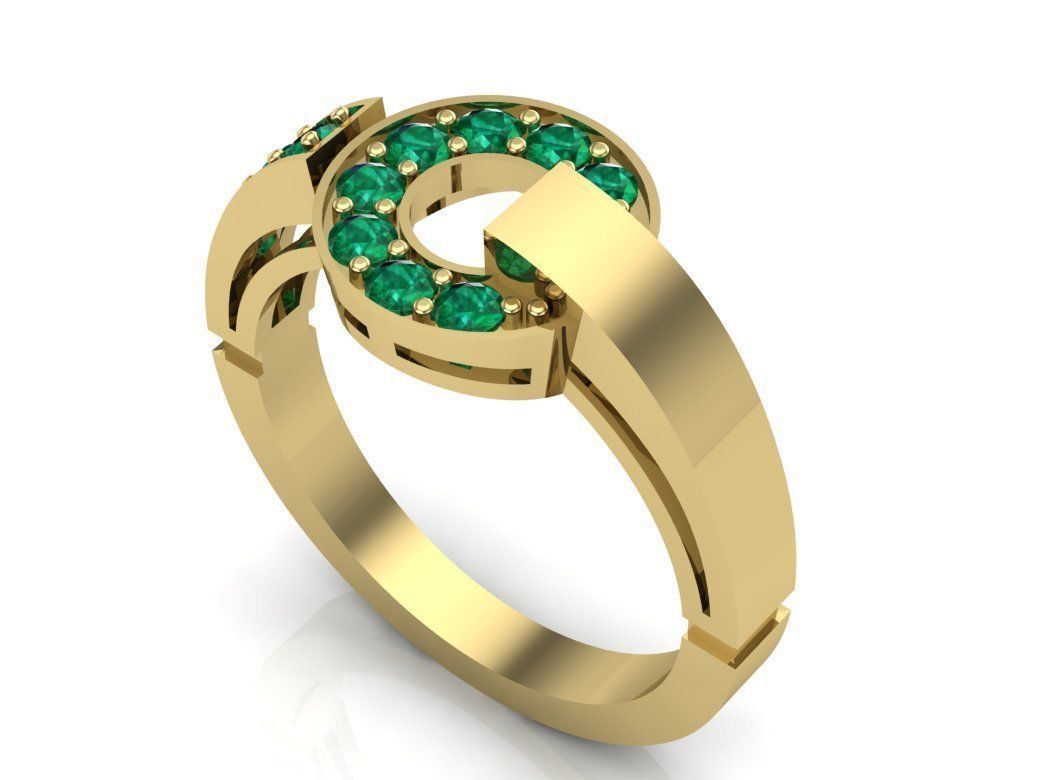 beautiful ring 3D print model_2