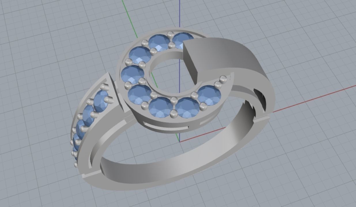 beautiful ring 3D print model_5