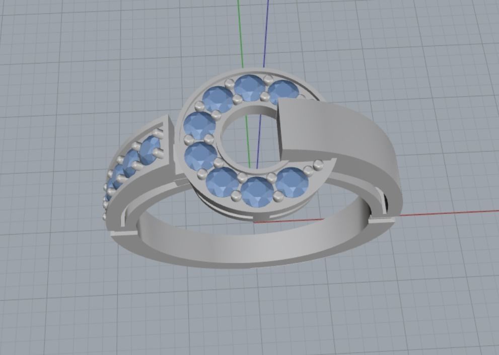 beautiful ring 3D print model_11