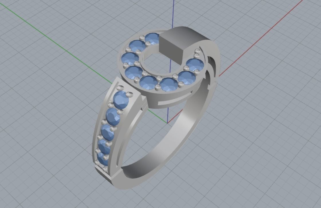 beautiful ring 3D print model_10