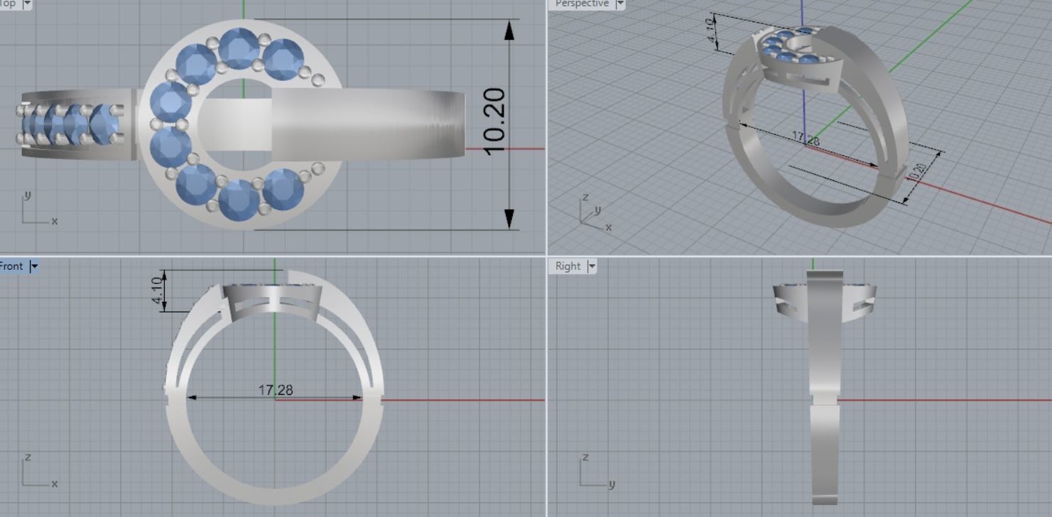 beautiful ring 3D print model_13
