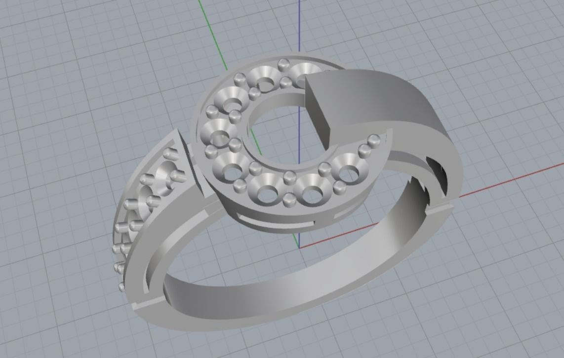 beautiful ring 3D print model_7
