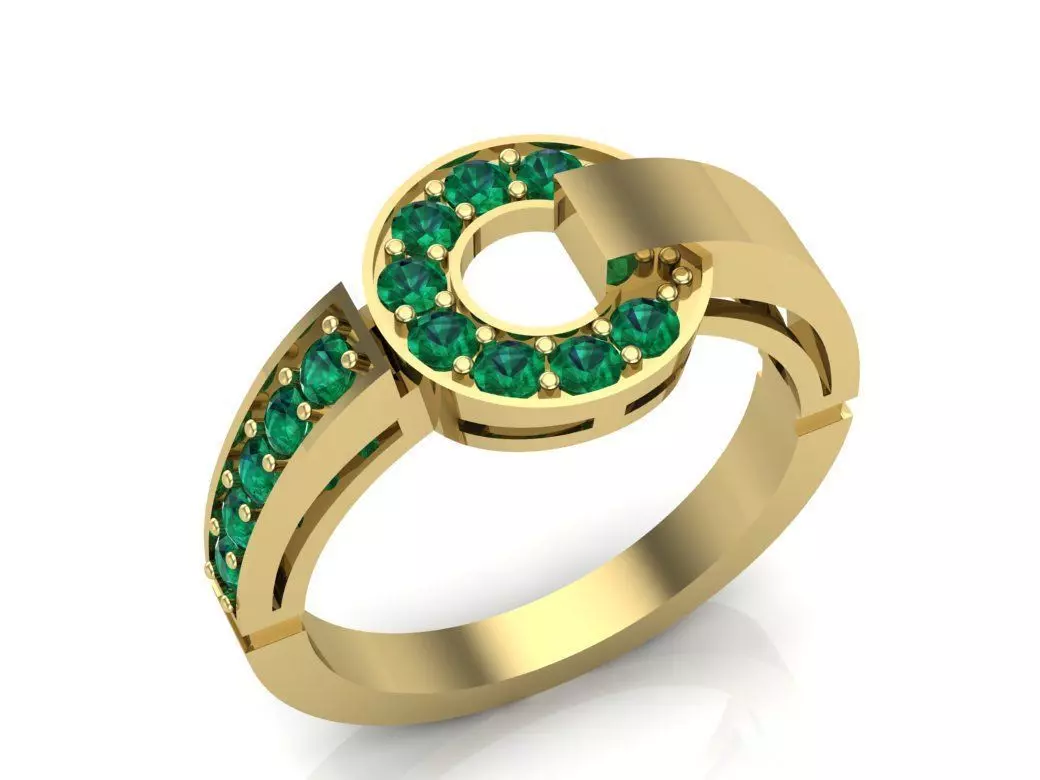 beautiful ring 3D print model_0