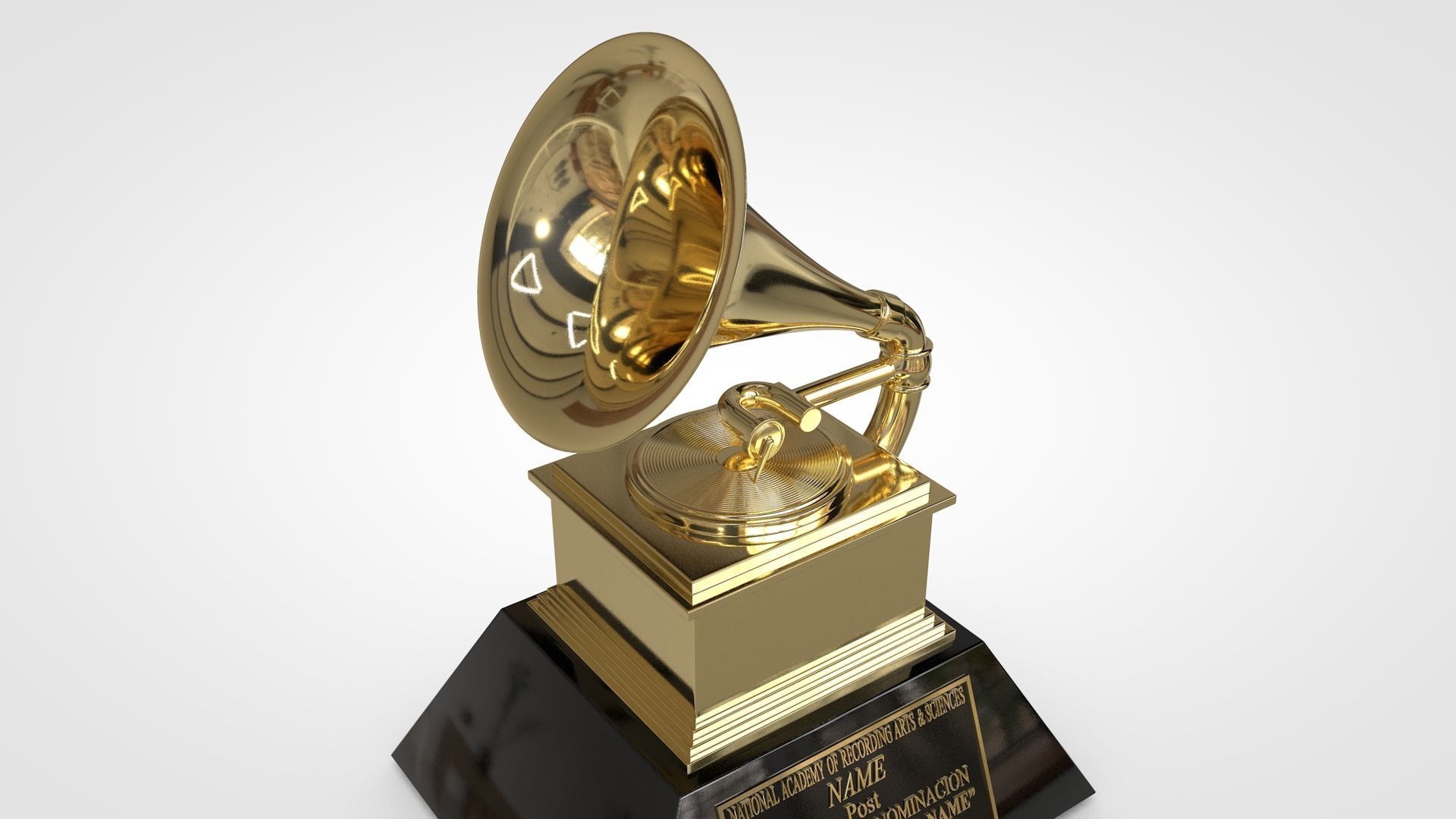 Grammys Music Award Trophy 3D model_12
