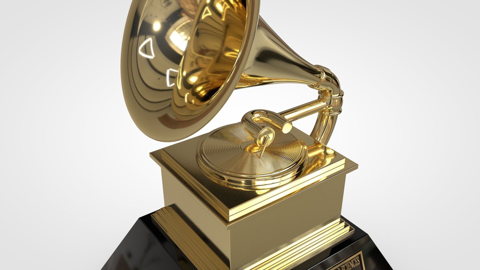 Grammys Music Award Trophy 3D model_1