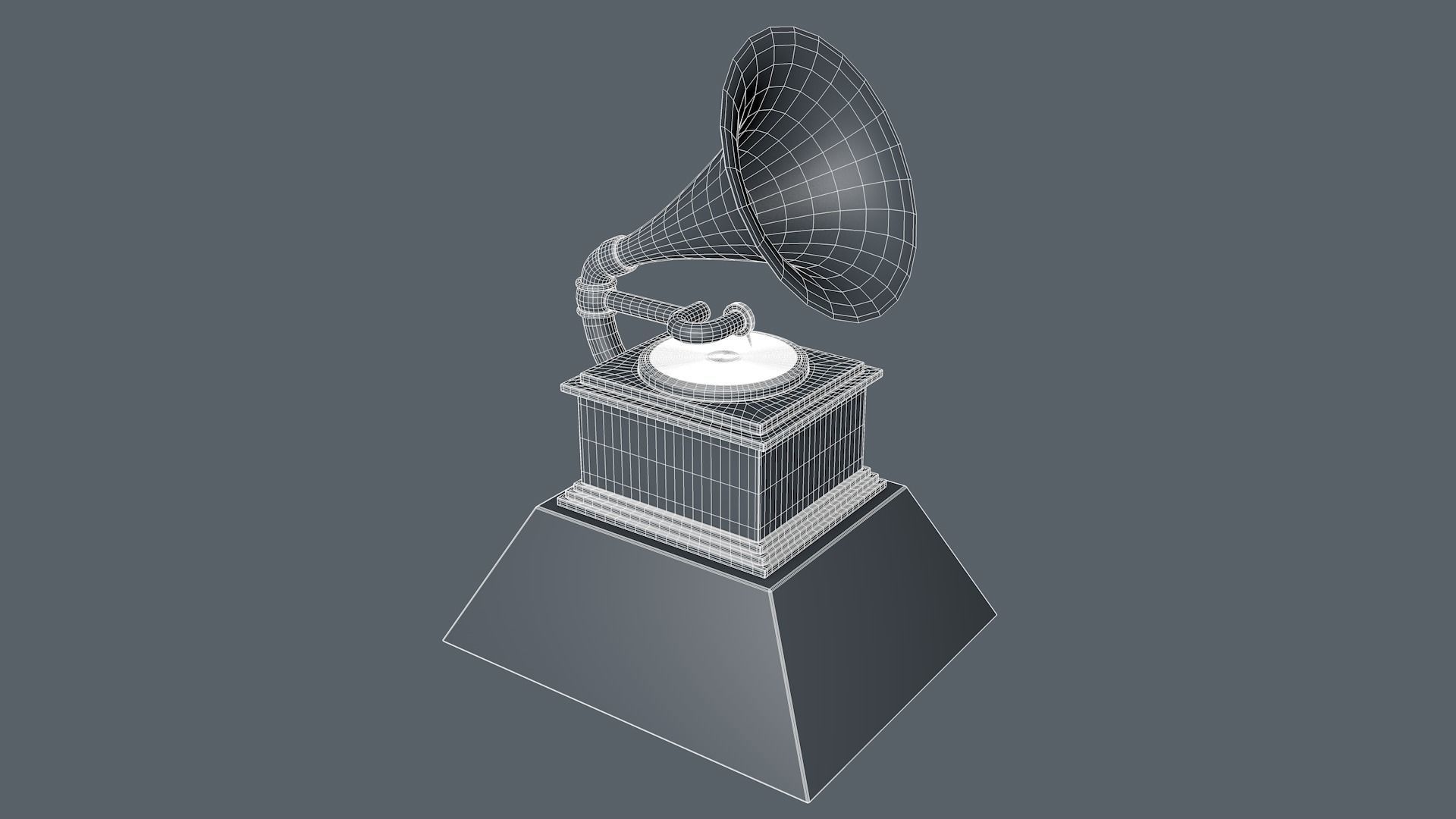 Grammys Music Award Trophy 3D model_17
