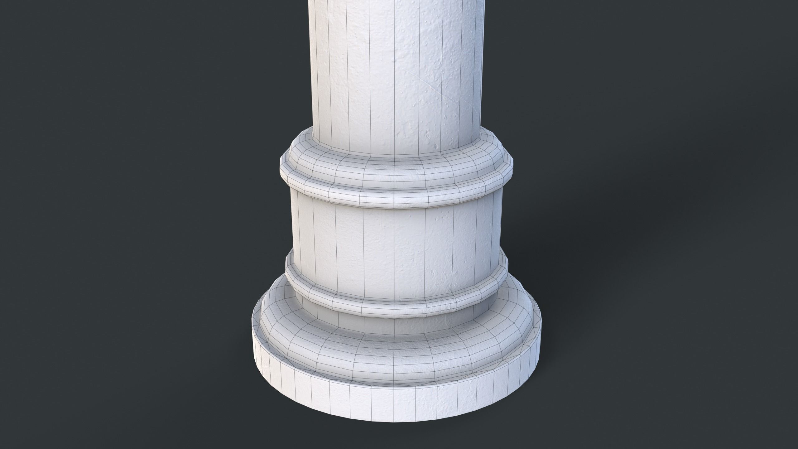 Street Bollard 11 PBR Game Ready Low-poly 3D model_13