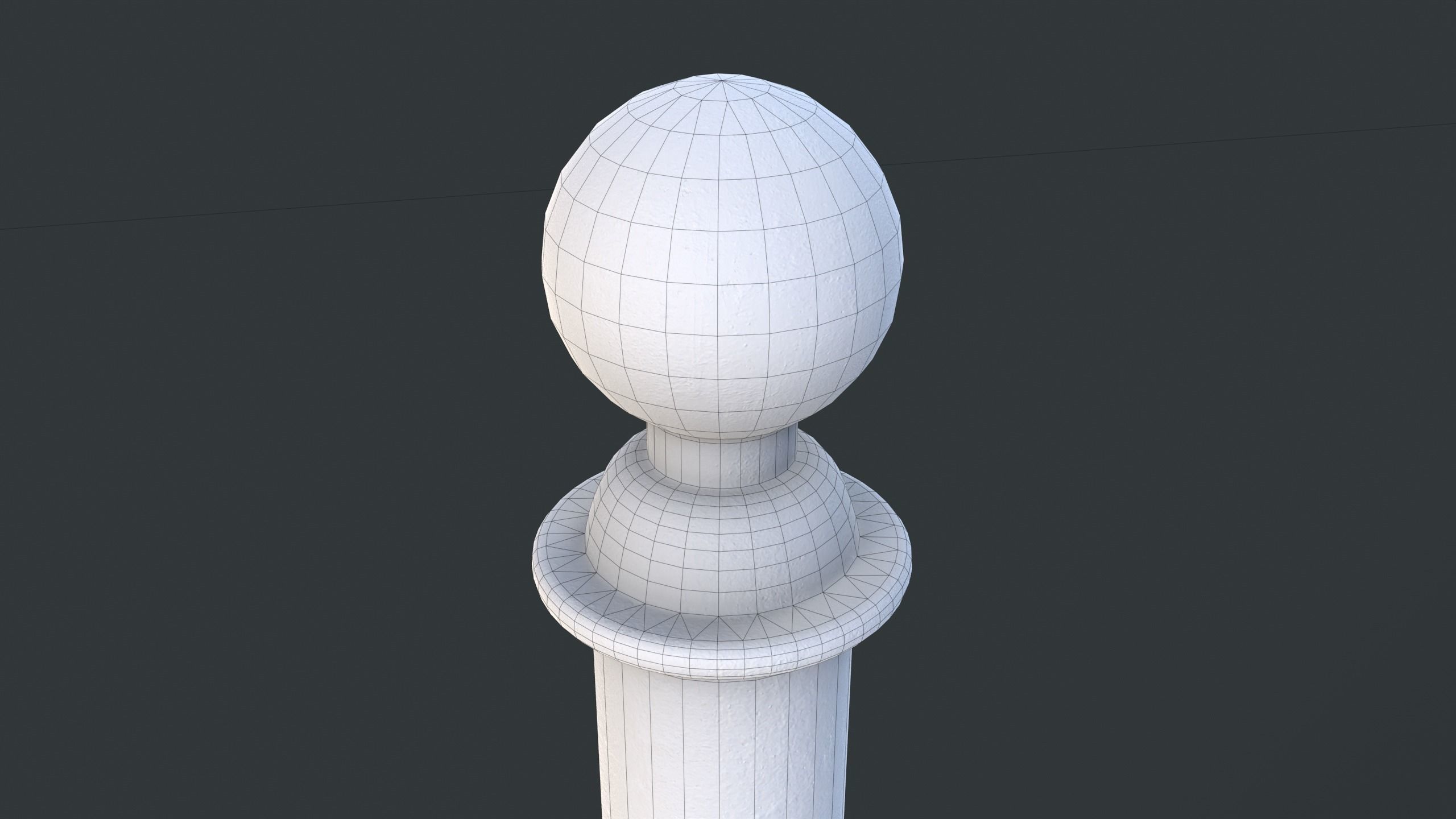 Street Bollard 11 PBR Game Ready Low-poly 3D model_11