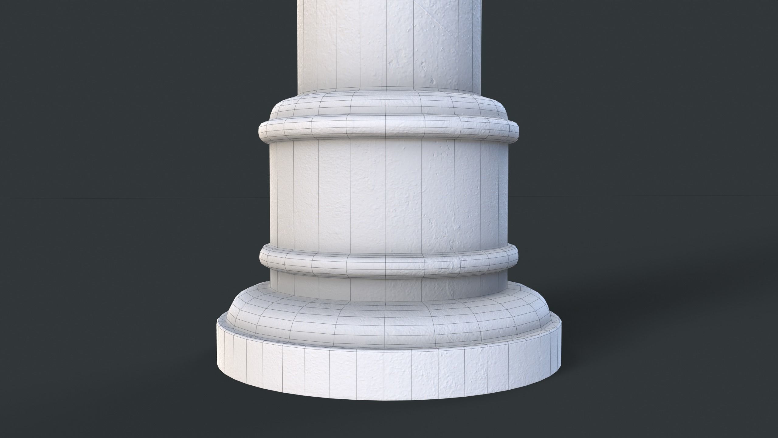 Street Bollard 11 PBR Game Ready Low-poly 3D model_14