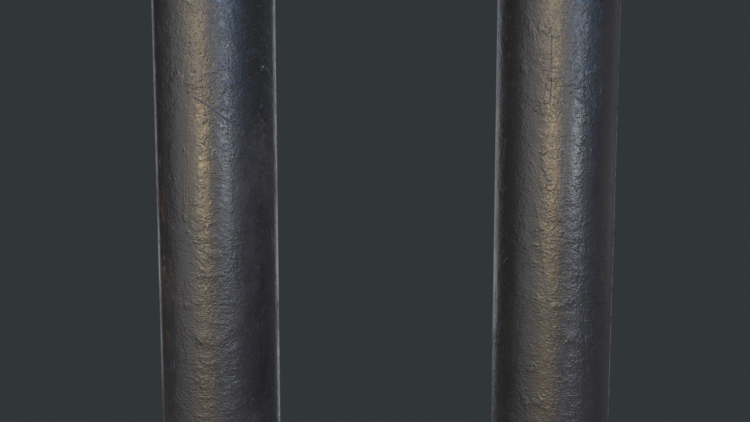 Street Bollard 11 PBR Game Ready Low-poly 3D model_3