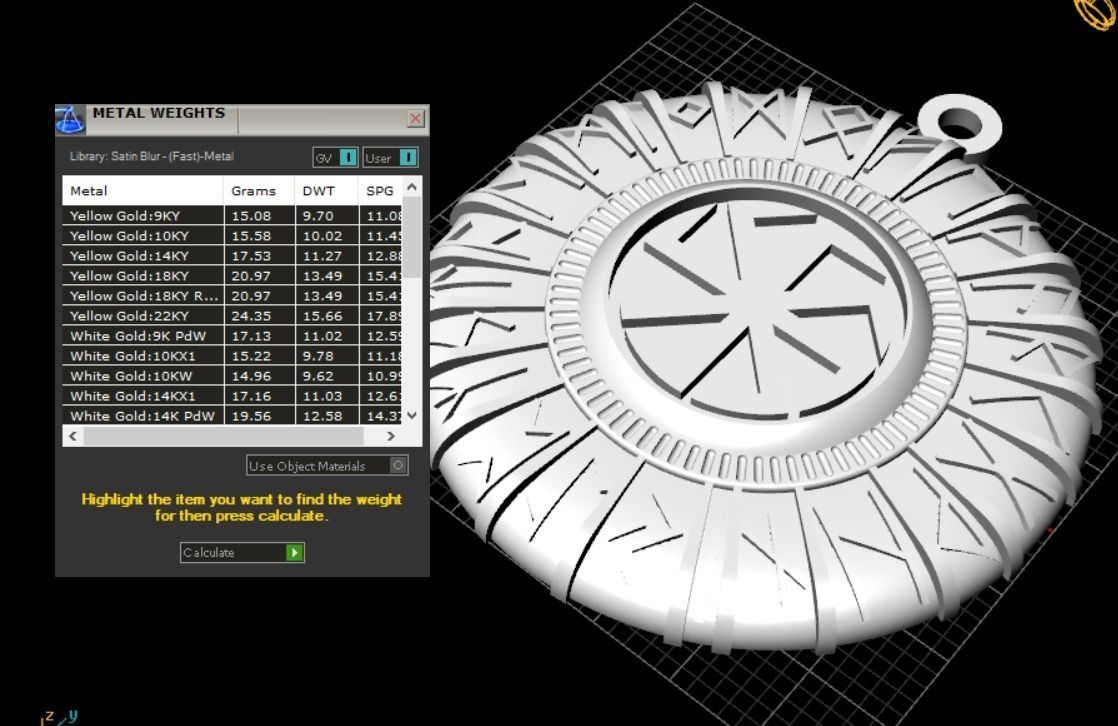 Pendant Symbols 3D print model_12