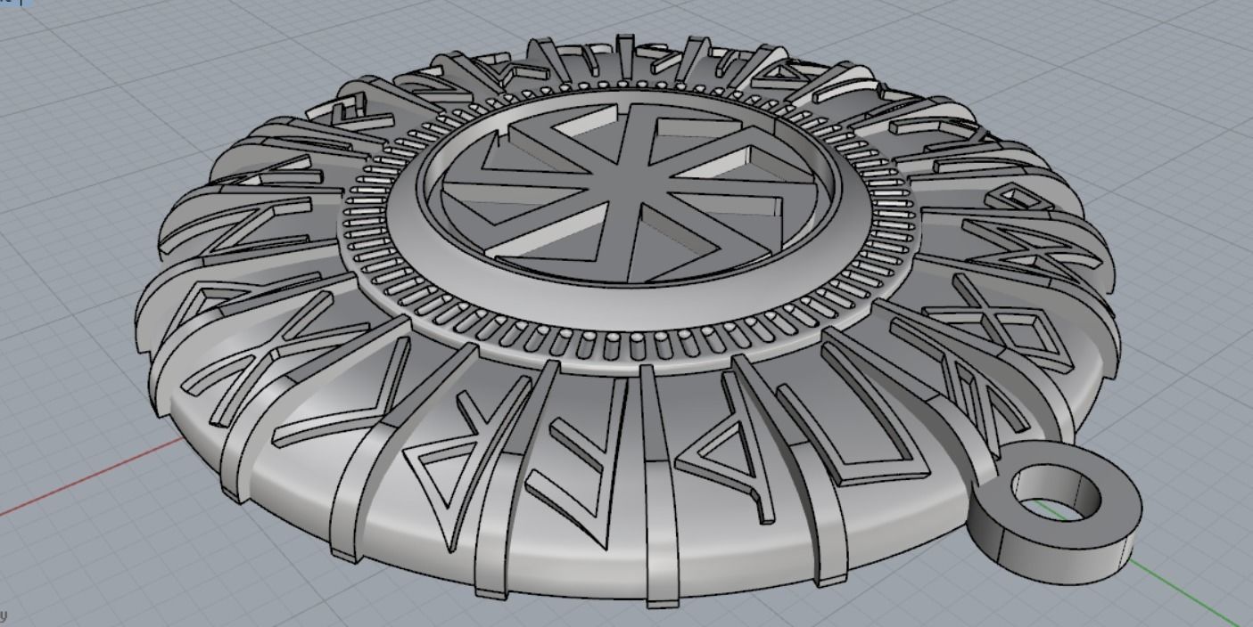 Pendant Symbols 3D print model_11