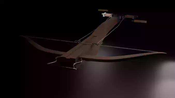 Genoese Crossbow Free low-poly 3D model