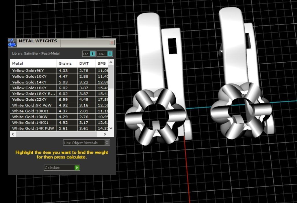 Earrings Beautiful 3D print model_5