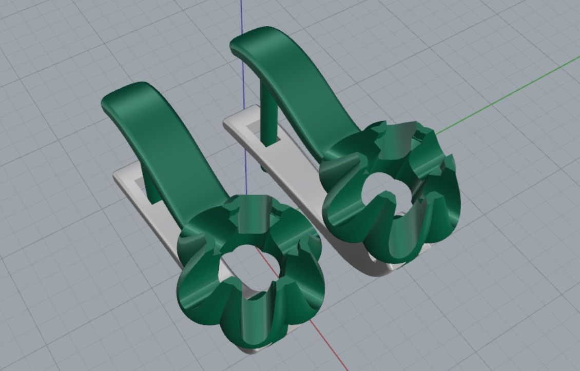 Earrings Beautiful 3D print model_8