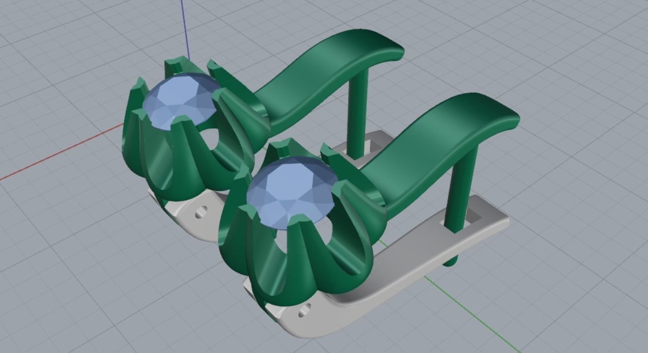 Earrings Beautiful 3D print model_12