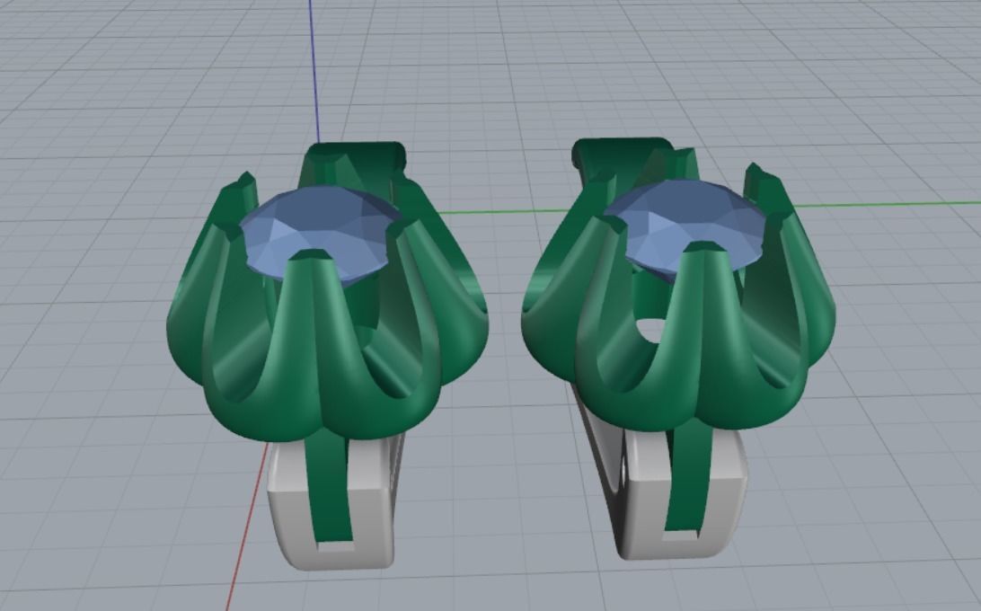 Earrings Beautiful 3D print model_13