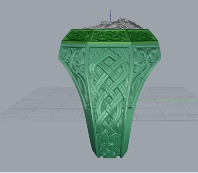 Men ring Jesus  3D print model_19
