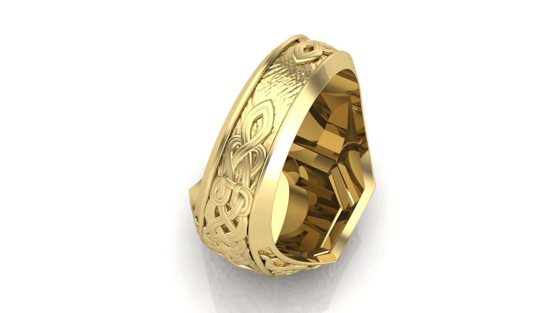 Men ring Jesus  3D print model_11