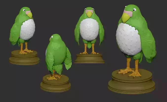 Parakeet The Boy and The Heron 3D print model