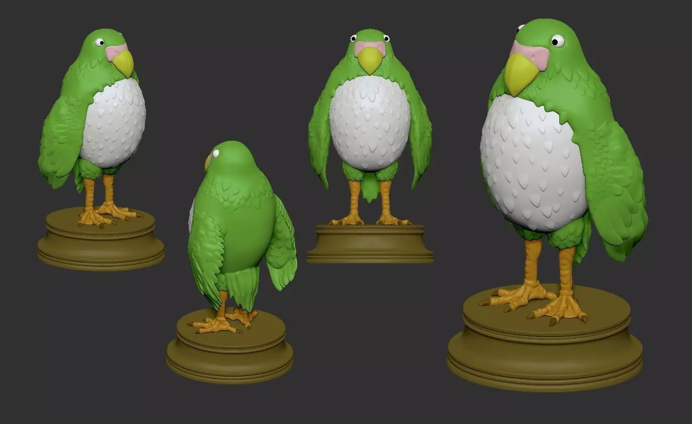 Parakeet The Boy and The Heron 3D print model_0