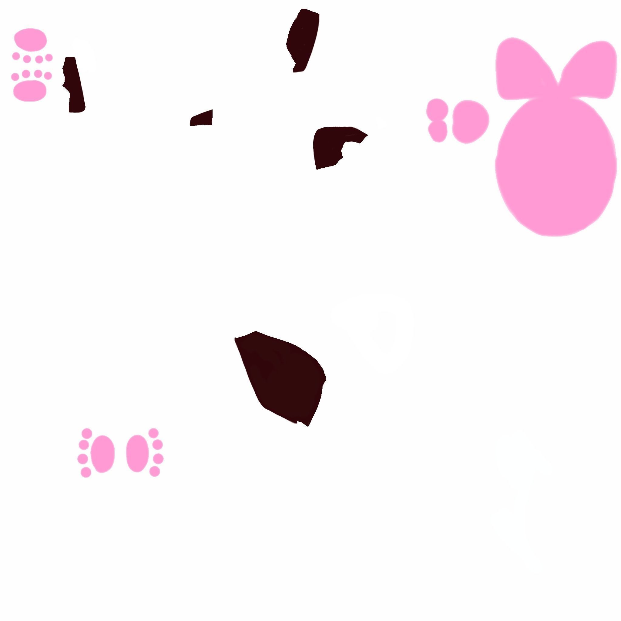 Bull Terrier Dog standing 3D model_9