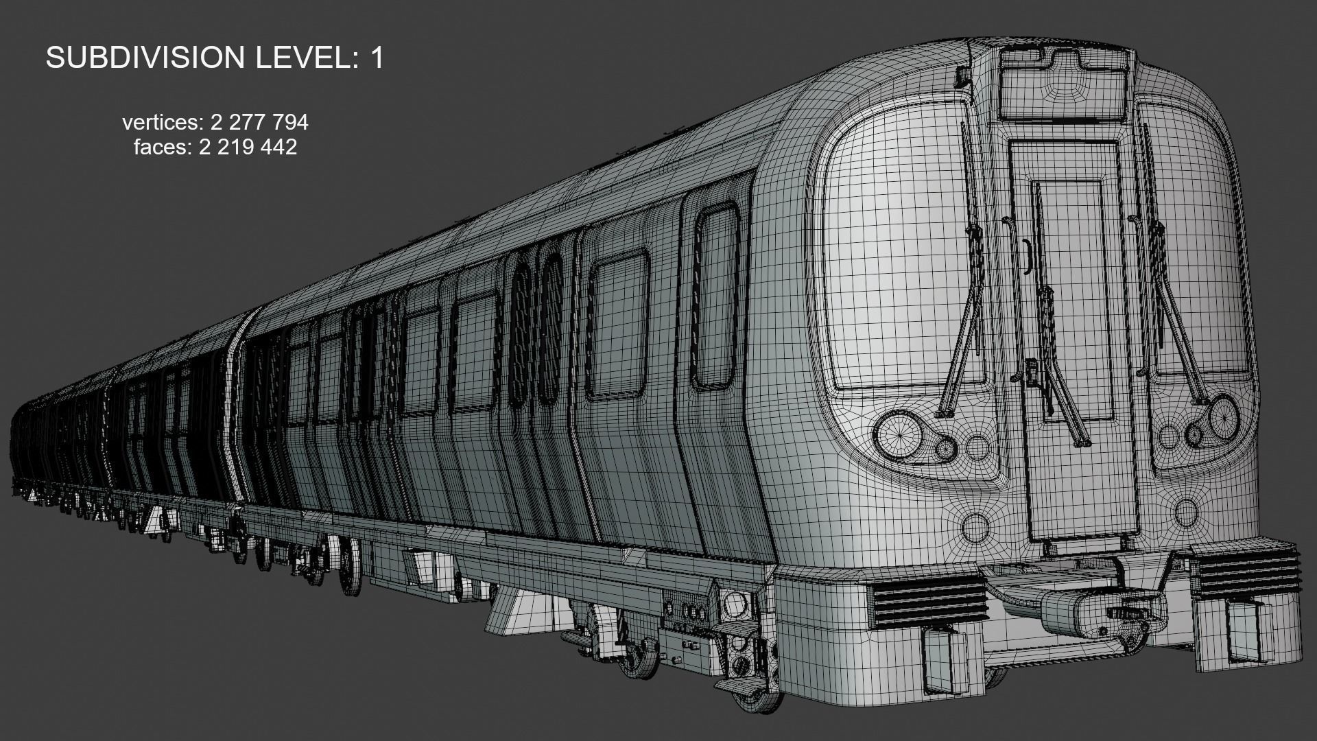 London metro train S8 3D model_3