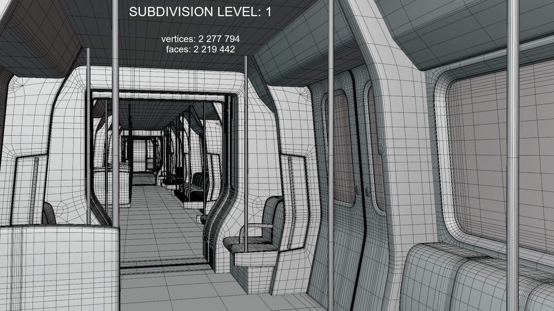 London metro train S8 3D model_12