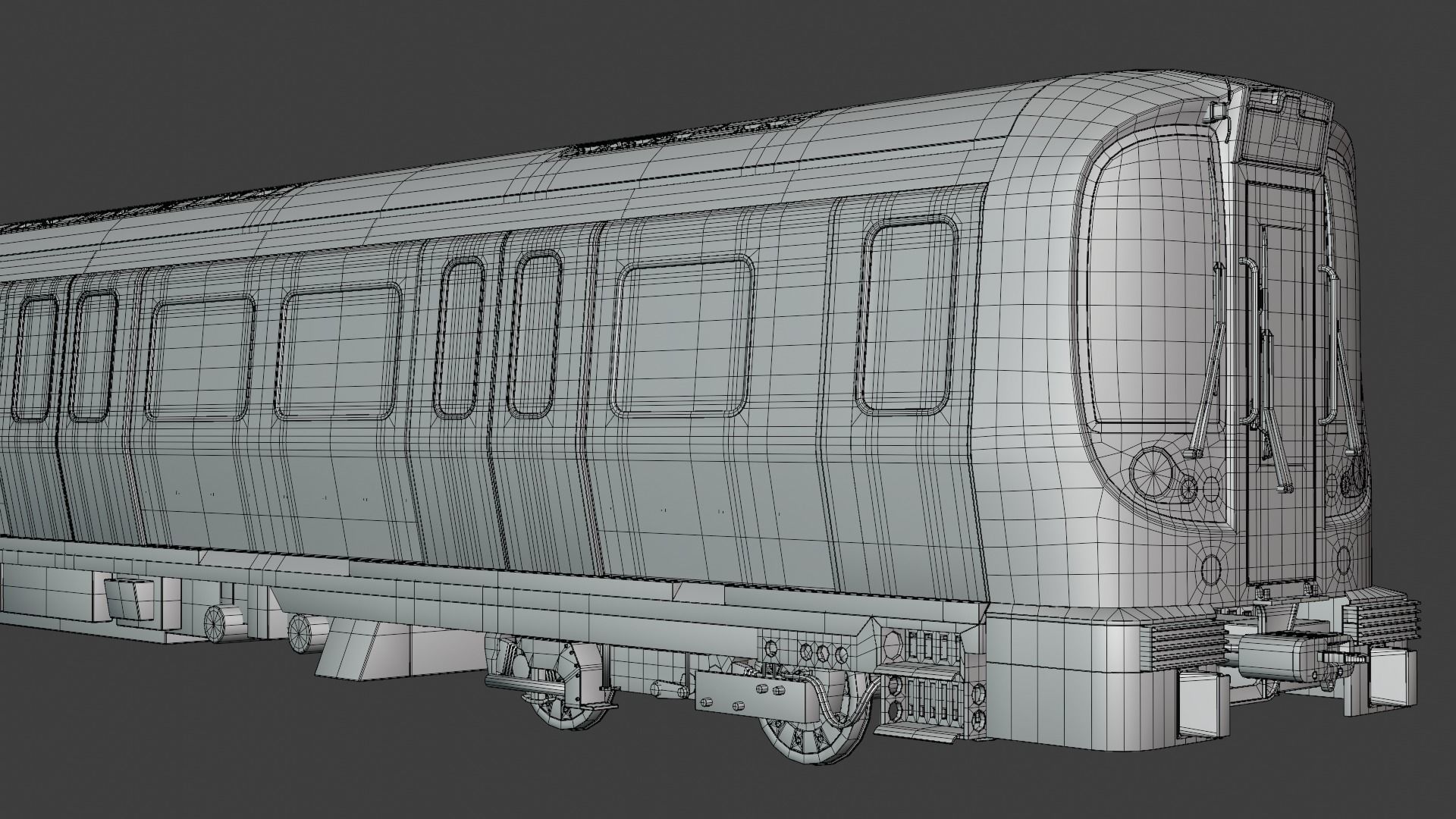 London metro train S8 3D model_17