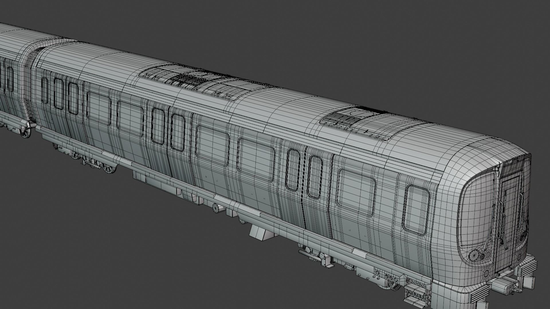 London metro train S8 3D model_15