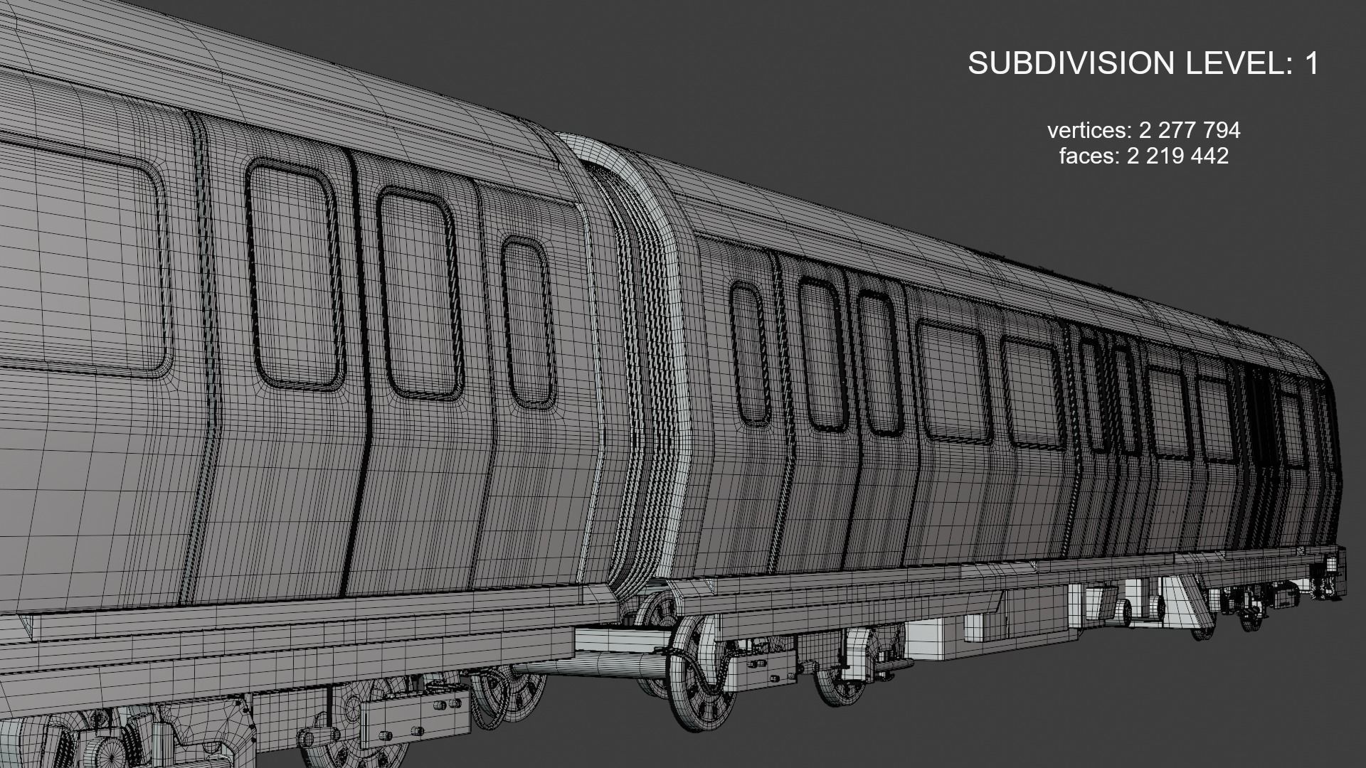 London metro train S8 3D model_9