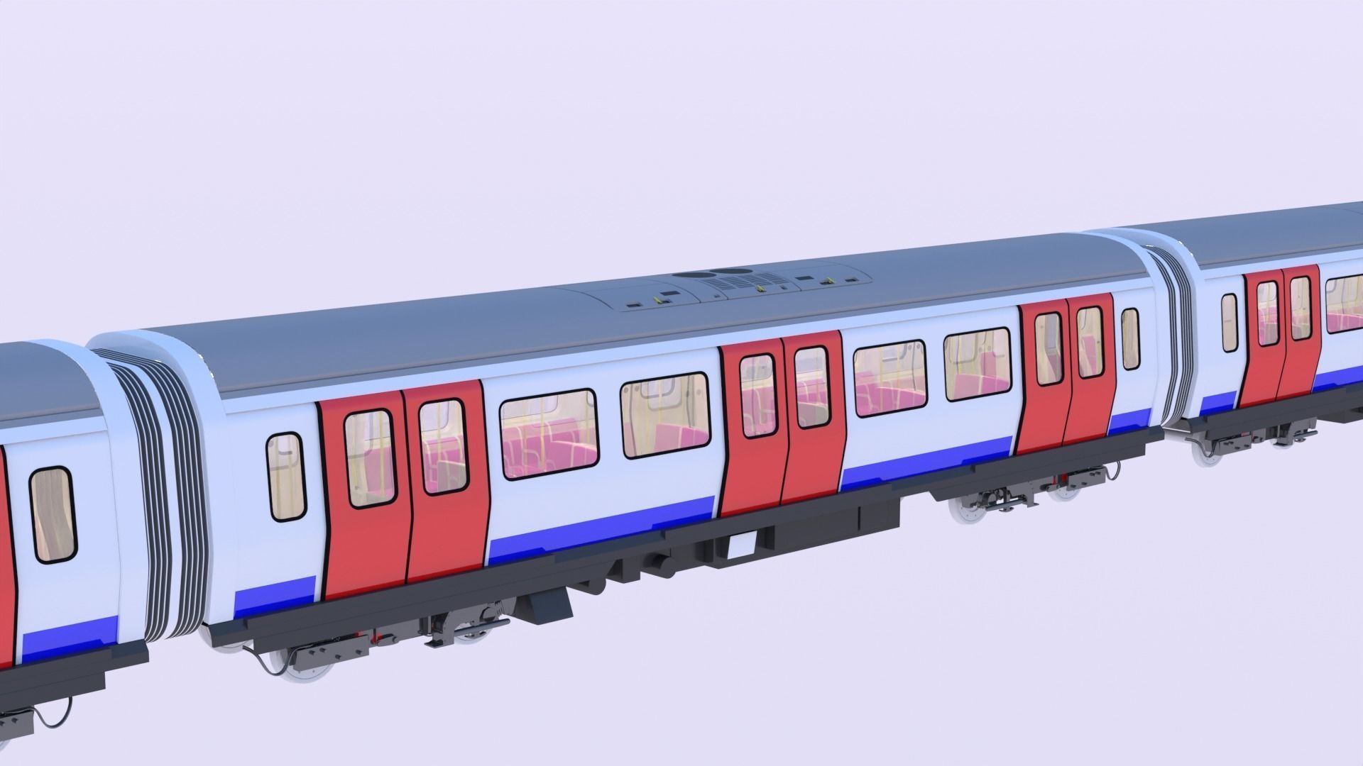 London metro train S8 3D model_13