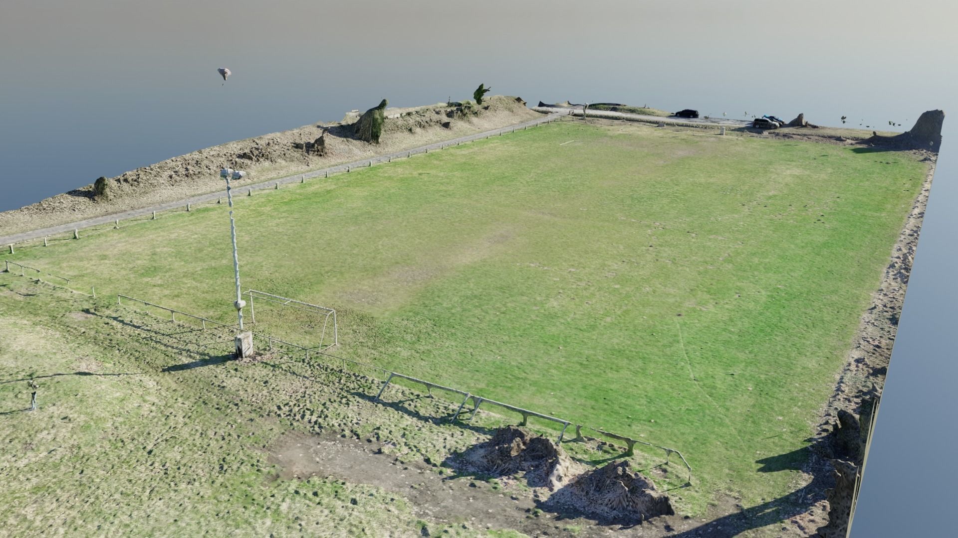 3D Scaned Football field in Germany 3D model_1