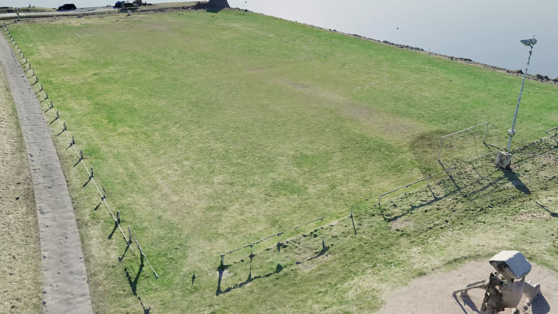 3D Scaned Football field in Germany 3D model_0