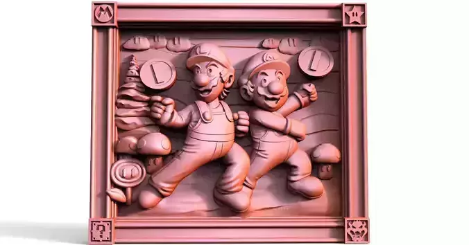 Super Mario  Luigi CNC