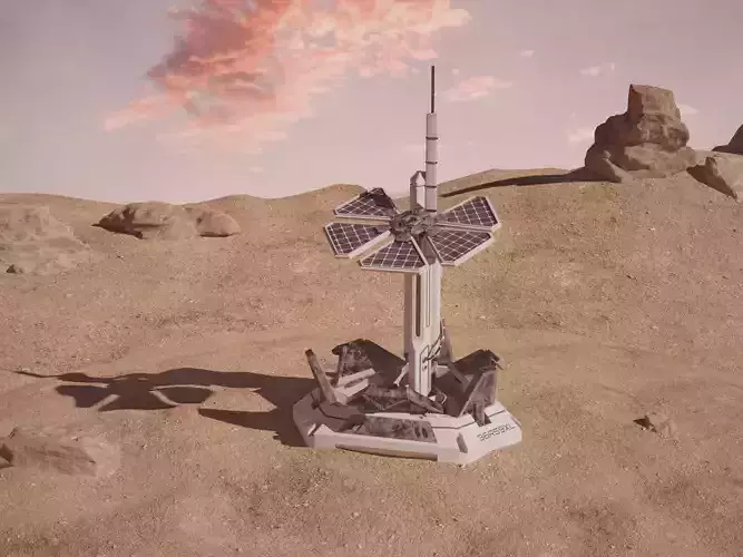 Solar battery energy station