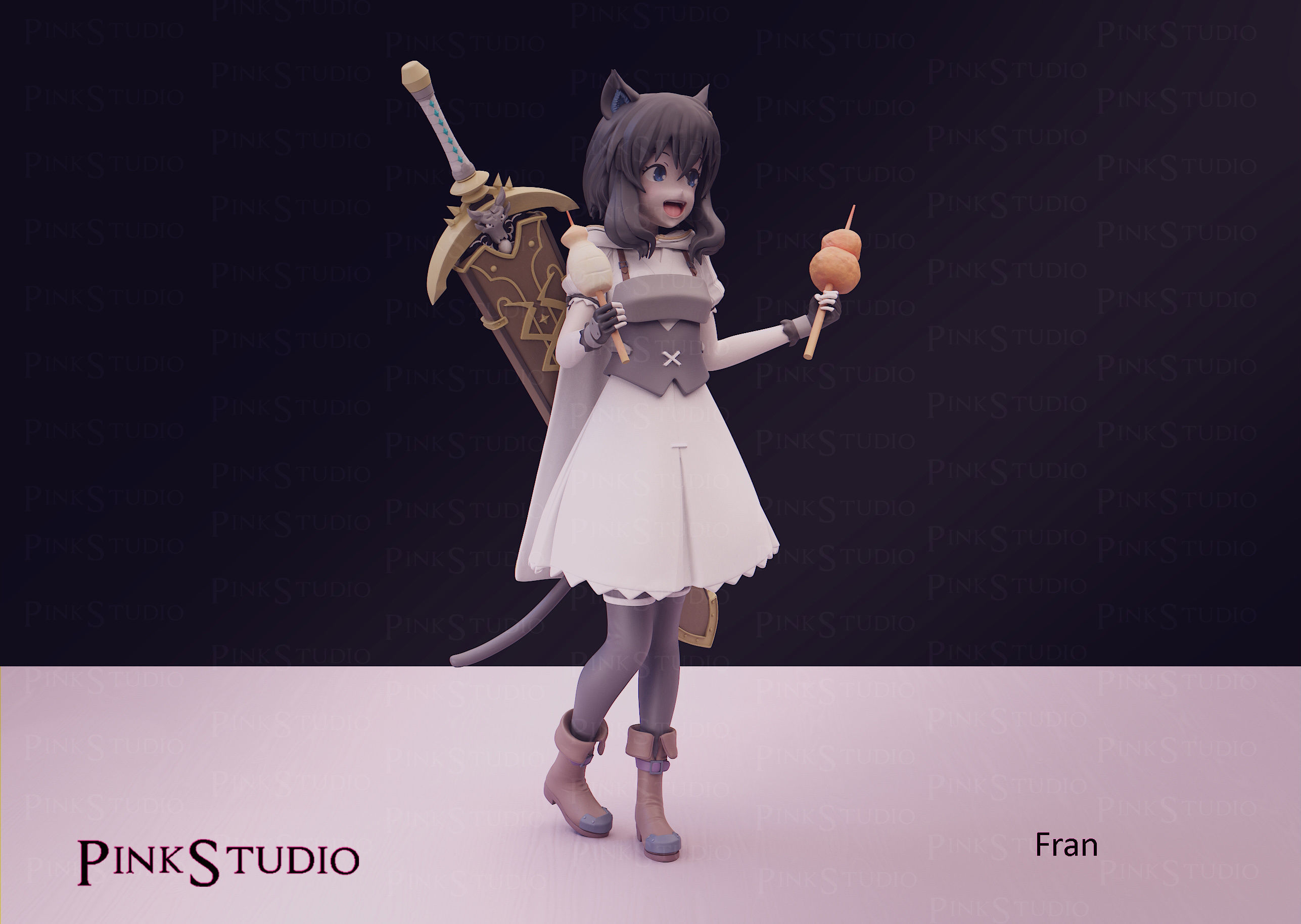 Reincarnated as a sword - Fran 3D print model_3